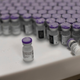 Frozen vials of the Pfizer/BioNTech vaccine being thawed out for use at a hospital in Belgium